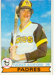 1979 Topps Baseball Cards      247     Tucker Ashford DP